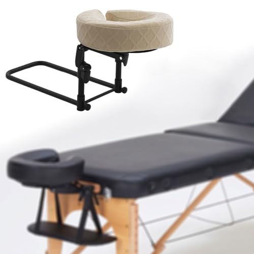 Appui-tête de massage pour matelas support facial réglable blanc - 7
