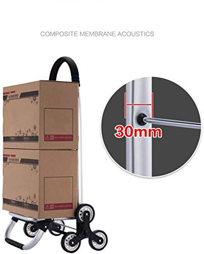 SENWEI Multifunktions-Einkaufstrolley mit Kordelzug, leicht, faltbar, wasserdicht, große Kapazität, Braun – Bild 4