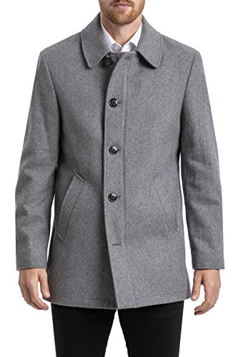 Chaps Men's Regular Classic Coat, Light Grey, 46R