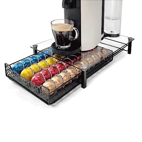 RECAPS Coffee Pod Holder Kitchen Organizer Storage Holder Drawer Compatible with Nespresso Vertuoline Stores 40 Coffee Pods by RECAPS - Used condition - CA$25.75