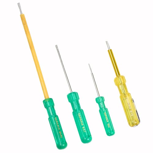 See full amazon price history chart for TAPARIA, 4 PC SET, 2 x FLAT SCREWDRIVER, 1 X NEON TESTER & 1 x INSULATED SCREWDRIVER, (932, 842 I, 901, 813). Used for Industrial application, DIY, Electricals, Professional and Home use. TAPARIA, 4 PC SET, 2 x FLAT SCREWDRIVER, 1 X NEON TESTER & 1 x INSULATED SCREWDRIVER, (932, 842 I, 901, 813). Used for Industrial application, DIY, Electricals, Professional and Home use. (B0DCJF4PZJ) Amazon Price History, Amazon Price Tracker
