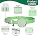 ZITTZ Cat Tracker,No Monthly Fee GPS Trackers for Cats,Pet Tracker Work with Apple Find My App(iOS Only),Real-Time Location Tracking,Cat Tracker GPS Collar with Safety Elastic Buckle-LightGreen