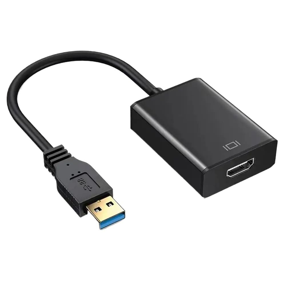 USB 3.0 to HDMI Adapter 1080P USB 2.0 to HDMI-Compatible Converter External Video Card(USB3.0)