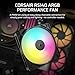 CORSAIR RS140 ARGB 140mm PWM Fan – Daisy-Chain Connection – Low-Noise – Magnetic Dome Bearing – Single Pack – Black