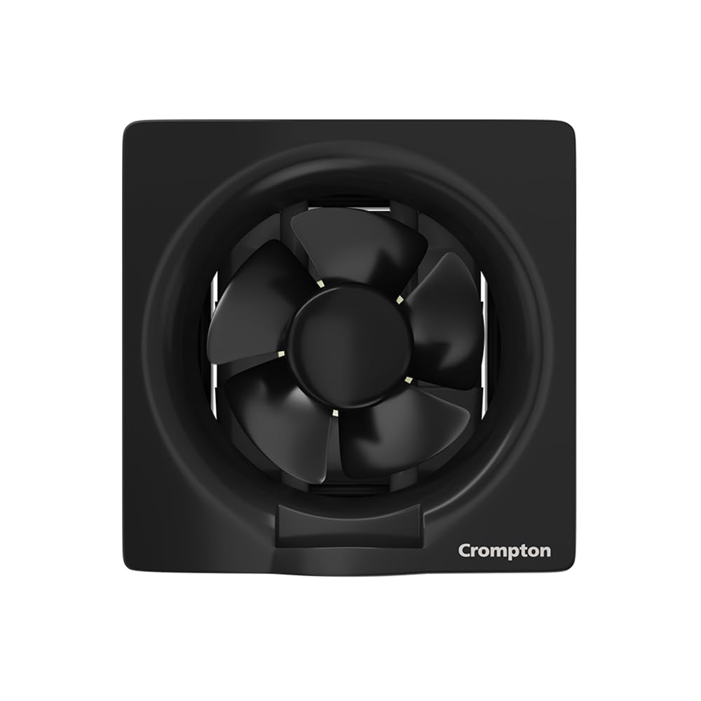 Crompton Brisk Air Plus 8 inch Kitchen/Bathroom/Office Exhaust (Ventilation) Fan | Automatic Dust Protection Shutters | 450 CMH Powerful Air Suction | Rust Proof Durable Body | 2 Year Warranty | Black-image-38