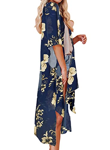 Image of Jayscreate Women's Breezy Summer Boho Kimonos Sheer Beach Cardigan Cover Up
