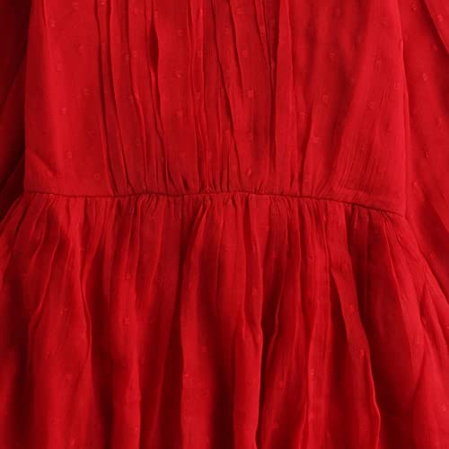Image of Hopscotch Girls Cotton Full-Sleeve Solid Casual Midi Dress