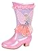 Monissy Enfant Bottines de Neiges Fille Chaussures à Talon Moyenne Princesse Elsa Bottes Hautes Cuir Dentelle Glitter Elsa Ailes Neige Tulle Peluche Chaud Halloween Noël Carnaval