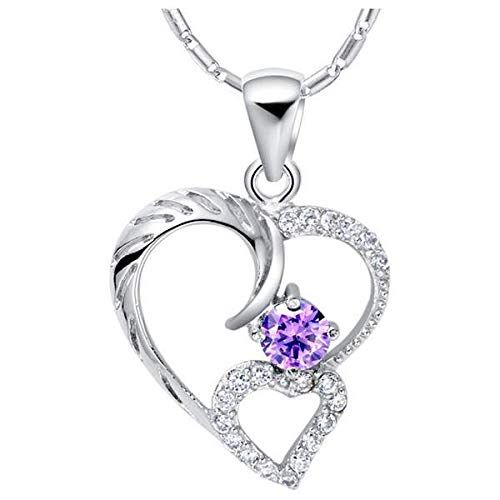 Cœur clouté en argent 925 et diamant pour un cadeau unique