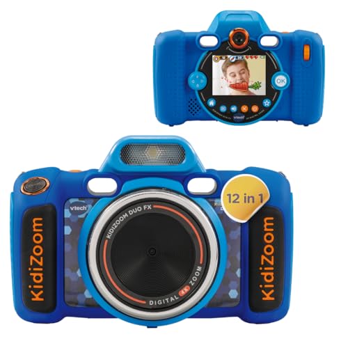 VTech KidiZoom Duo FX - Cámara Digital Resistente con Aplicaciones Creativas y Funciones de Juego, para niños de 4 a 10 años
