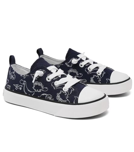 Image of Toddler Little Kid Cushioned Canvas Shoes Slip On Sneakers Soft and Durable