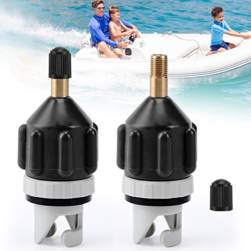 2pcs Inflatable Sup Pump Adaptor,Air Valve Connector for Stand Up Paddle Board,Kayak,Boat