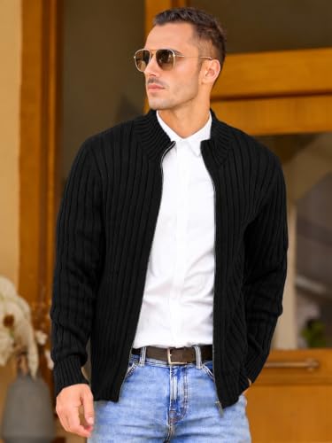 TYSORT Men's Knitted Full Sleeve Zipper Cardigan Sweater for Winter | Soft Comfortable Fabric with Breathable Stretch and Easy Everyday Styling - Image 7