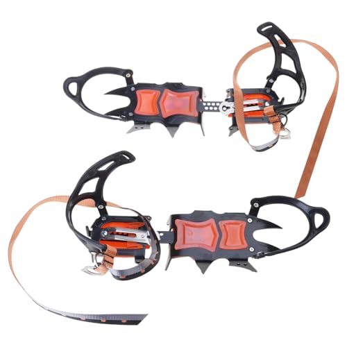 Clip pour alpinisme et crampons à 12 dents en acier pour glace