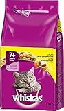 Whiskas 7+ Senior Katzenfutter Trockenfutter mit Huhn 1.9 kg (1 er Pack)