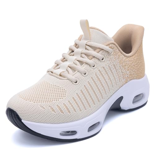 Image of Womens Slip On Tennis Sneakers Walking Running Shoes Easy to Wear