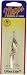 Mepp's Aglia Ultra Lite Wooly Worm Single Hook Fishing Lure, 1/18-Ounce, Silver/White Tail