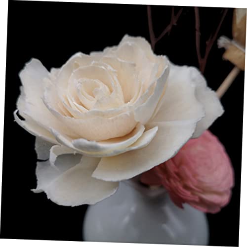 6 difusores de aroma de ratán natural con flores secas miniatura 3