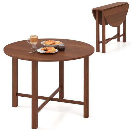 Tangkula 36' Foldable Round Dining Table, Kitchen Table...