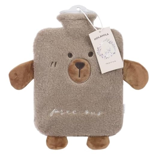 Bolsa Agua Caliente 1.5L Bolsa de Agua Caliente Gris claro Bolsas Agua Caliente Bolsas de Agua Caliente para Cama Bolsa Agua Caliente Cama