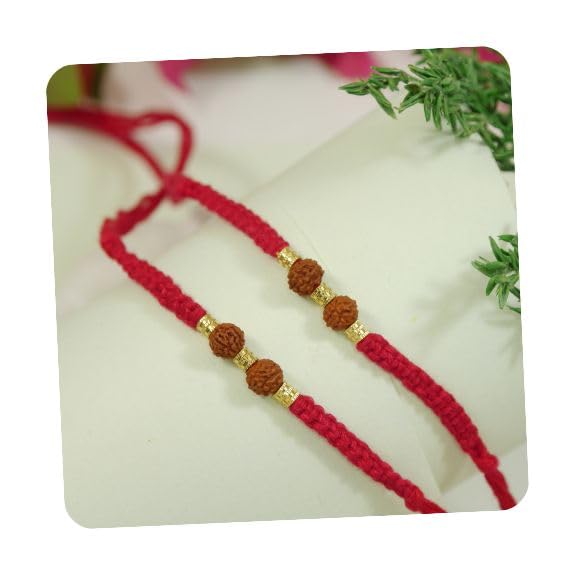 Image of I Jewels Design Rakhi With Roli Chawal & Rakshabandhan Card For Bro /Brother /Bhai
