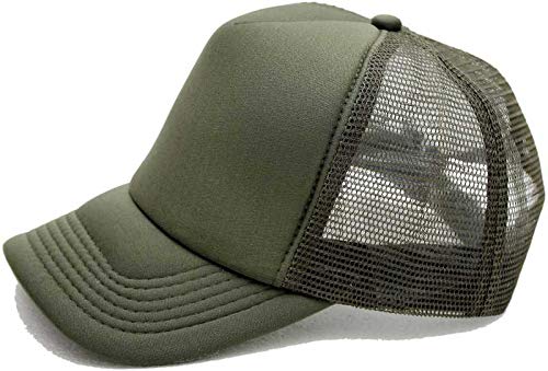 Men's Solid Green Solid Half Net 