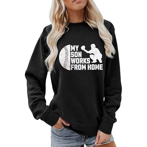 Sweatshirts de baseball pour femmes amples et confortables en voyage