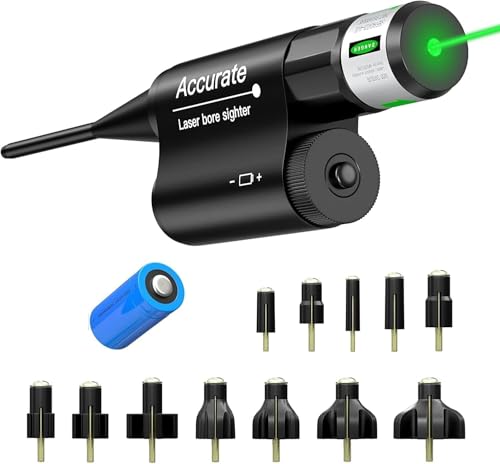 KinZon Visor Láser Profesional Verde - Compatible con Calibres .17 a .78 y 12GA | Kit de...