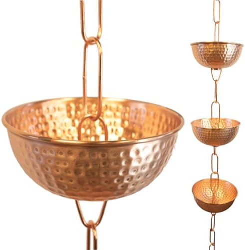 Nutshell Stores Singing Bowls Copper Rain Chain - Copper - 8 Feet