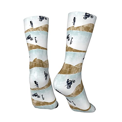 Motocross Dirt Bike - Men Women Novelty Comfort Casual Ankle Crew Socks Long Crazy Socks Dress Socks Athletic Tube Stockings - Breathable #TOP1
