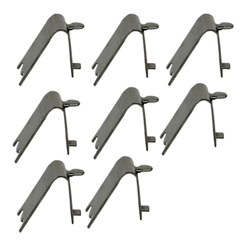 STOBAZA 8 piezas Clips de Estante para Congelador de Acero Inoxidable Soporte Reforzado Diseño de Milano Fácil Instalación para Frigorífico Doméstico