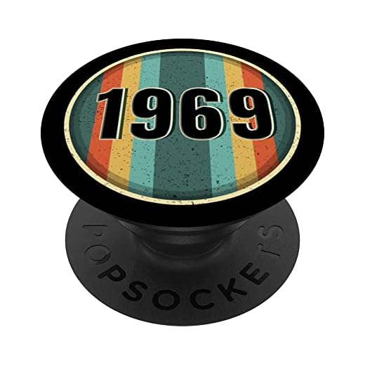 Retro 1969 cumpleaños Pop Socket divertido 1969 cumpleaños 1969 PopSockets PopGrip Intercambiable