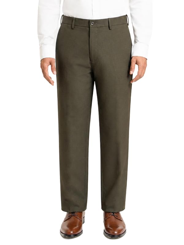 Image of The Pant Project Luxury PV Lycra Stretchable Formal Pants for Men | Stylish Relaxed Fit Men's Wear Trousers for Office or Party | Mens Fashion Dress Trouser Pant