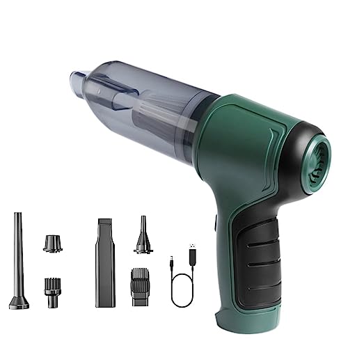 Aspirateur et souffleur sans fil à main vert – Aspiration forte 12 000 Pa, haute puissance de...