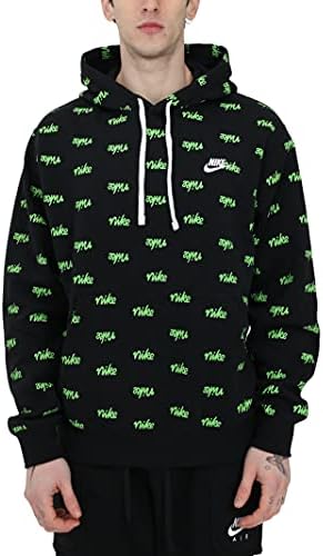 Amazon.com: Nike Club Script Hombres Sudaderas Jersey Negro/Verde Medio/ Blanco, Negro/Negro/Mean Green/White, XL : Ropa, Zapatos y Joyería