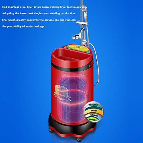 Home Small Smart Shower Stainless Steel Liner 24-Hour Appointment Function Smart Control Panel 360° Universal Wheel for Home and Outdoor Use miniatura 2