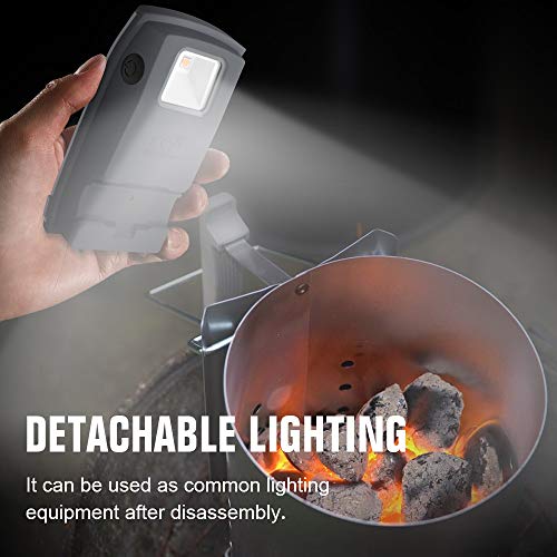 Up LED Barbecue Handle Grill 'N Go Light - Fits Current Spirit, Genesis and Summit Grills - Gift Grey