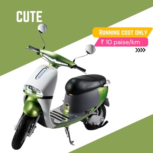 Image of JEEVA Cute Electric Bike with Rechargeable Battery for Adults | Non-RTO EV Bike with 100 Kms Range | Waterproof Motor | High-Capacity Lithium Battery 64V 31.2AH | Anti-Theft Lock System