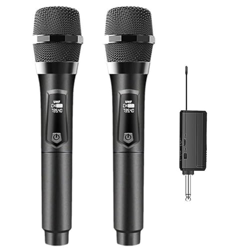 Microphone sans fil U-segment rechargeable double micro main universel