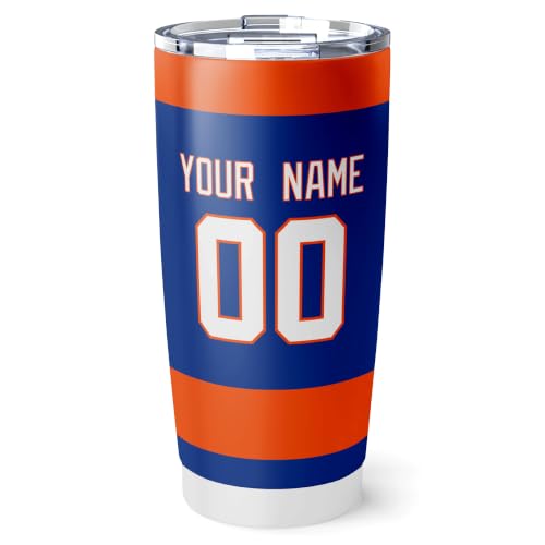 Image of ANTKING New York Tumbler 20oz Custom Name Number Travel Mug Gifts | Stainless Steel Insulated Coffee Cup for Men Women