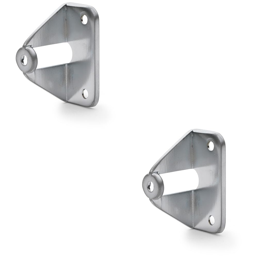 2 Pack - Folding Sliding & Slab Door Handle Adapter - Knobs & Pulls - Satin Chrome