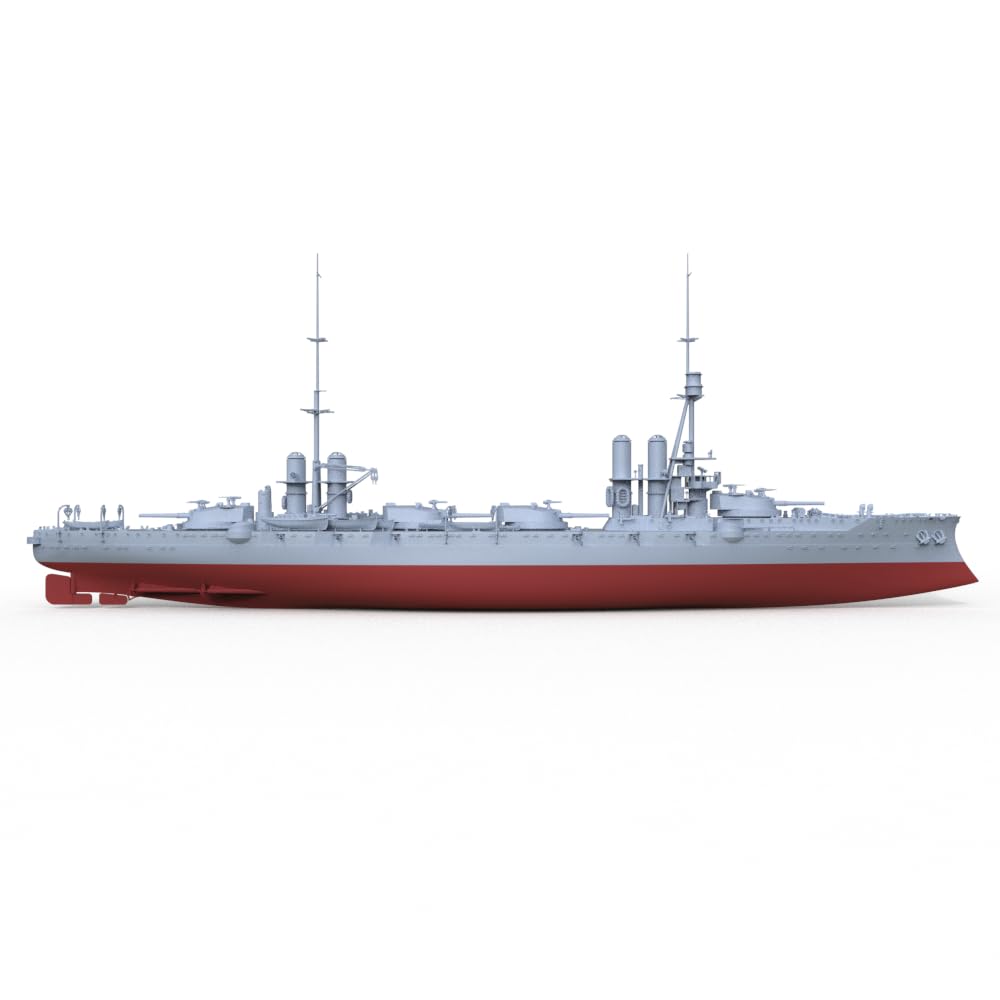 MRY-SFW SSC200502S-A 1/200 zestaw do budowy modelu wojskowego, Włochy, Dante Alighieri pancernik 1923, pełny kadłub, segmentowy kadłub