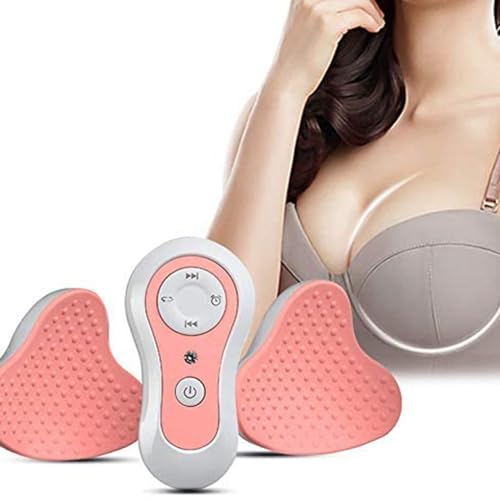 Jrcfnss Electric Breast Massager, Waterproof Chest Enhancer USB Electric Chest Augmentation with Hot Compress Function for Lift Enlarge and Care
