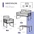 Patiorama 4 Piece Patio Furniture Set, Outdoor Wicker Bistro Set, All-Weather Black PE Rattan Conversation Set w/Coffee Table, Loveseat, Wood-like Armrest, Cushions for Garden Balcony Deck, Light Grey