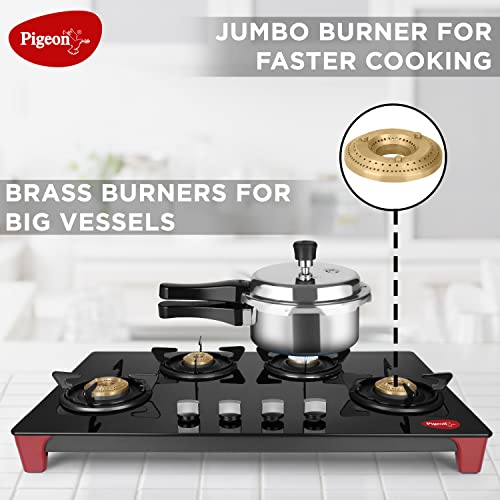 Pigeon by Stovekraft Infinity Glass Top 4 Burner Gas Stove, Manual