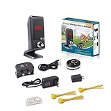 JUSTPET Wireless Dog Fence Pet Containment System, Dog Wireless Fence Electric Boundary Container, 1000 Feet Adjustable Control Range, Consistent Signal No Randomly Correction