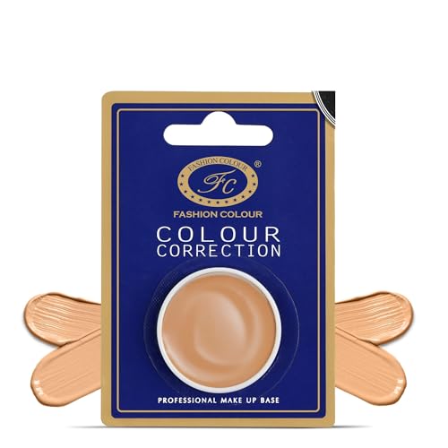 Image of FASHION COLOUR Colour Correction Professional Makeup Base | Full coverage Concealer | Face Makeup | Corrector For Under Eye Dark Circles, Acne & Blemishes | Matte Finish | 3g | FS28
