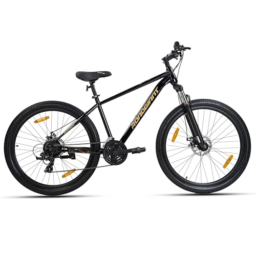 Image of ROADGIANT|| BLACKGOLD-29T||21 Speed Shimano|| Premium Steel Frame||14+ Age ||Chrome Suspension|| Dual DISC ||Z Black