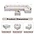 YOCONYO 7 Pieces Patio Furniture Sets, Outdoor Furniture Patio Conversation Set, All Weather PE Rattan Sectional Sofa with Cushions and Glass Table (White Grey-Grey,7 Pieces-S)
