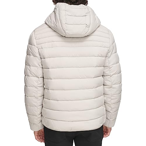 Image of Water Resistant Performance Stretch Hooded Puffer Jacket